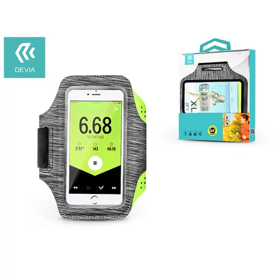 Univerzális kartok sportoláshoz, max. 4,7-6,5" méretű készülékekhez - Devia Easy Go Universal Armband - black/grey