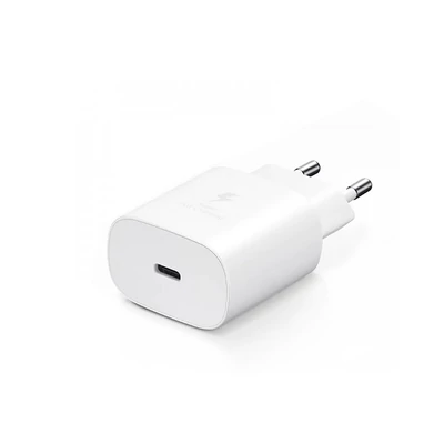 Samsung gyári USB hálózati töltő adapter Type-C csatlakozóval - 5V/3A - EP-TA800EWE PD.3.0 Super Fast Charging white (ECO csomaglás)