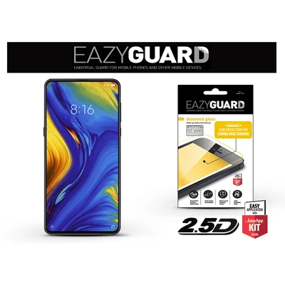 Xiaomi Mi Mix 3 gyémántüveg képernyővédő fólia - Diamond Glass 2.5D Fullcover - fekete