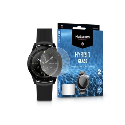 Samsung Galaxy Watch (46 mm) rugalmas üveg képernyővédő fólia - MyScreen Protector Hybrid Glass - 2 db/csomag - transparent