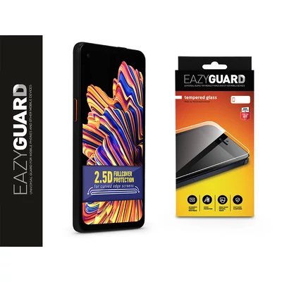 Samsung G715FN Galaxy Xcover Pro gyémántüveg képernyővédő fólia - Diamond Glass 2.5D Fullcover - fekete