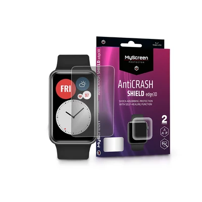 Huawei Watch Fit ütésálló képernyővédő fólia - MyScreen Protector AntiCrash Shield Edge3D - 2 db/csomag - transparent
