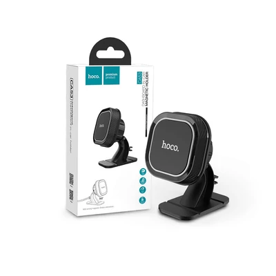 Univerzális műszerfalra helyezhető mágneses PDA/GSM autós tartó - HOCO CA53 Dashboard In-Car Magnetic Holder - fekete