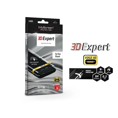 Samsung A805F Galaxy A80 hajlított képernyővédő fólia - MyScreen Protector 3D Expert Full Screen 0.2 mm - transparent