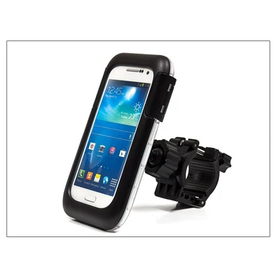 Univerzális kerékpárra/motorkerékpárra szerelhető, por- és cseppálló telefontartó - 4.8" mértig - Roxa MH01