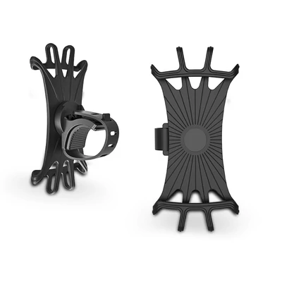 Univerzális kerékpárra szerelhető telefontartó 4,5-6" méretű készülékekhez - Extreme-R6 - fekete