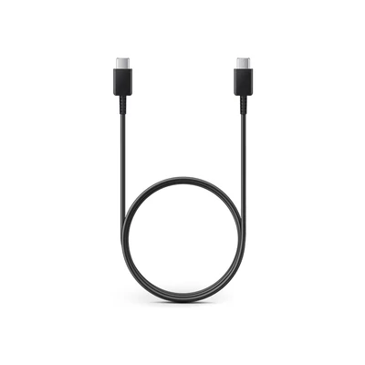 Samsung gyári USB Type-C - USB Type-C adat- és töltőkábel 100 cm-es vezetékkel - EP-DA705BBE - black (ECO csomagolás)