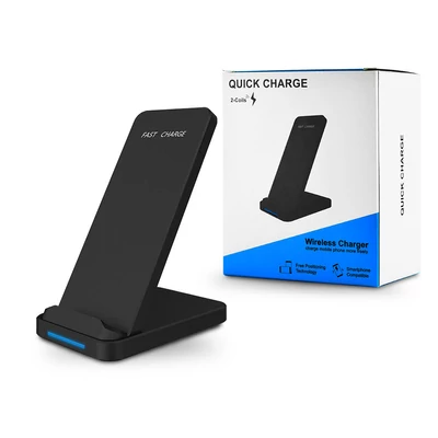 Extreme Qi univerzális vezeték nélküli töltő állomás - 10W - Extreme WR-3 Wireless Charger - Qi szabványos - fekete