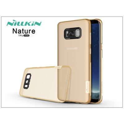Samsung G955F Galaxy S8 Plus szilikon hátlap - Nillkin Nature - aranybarna