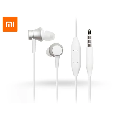 Xiaomi Mi Basic gyári sztereó headset - 3,5 mm jack - ZBW4355TY - ezüst