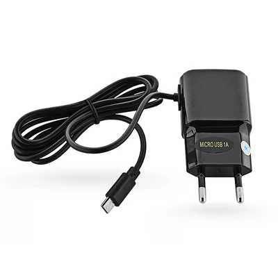 Nokia/Samsung/LG/HTC/SonyEricsson/Motorola micro USB hálózati töltő - 5V/1A - fekete