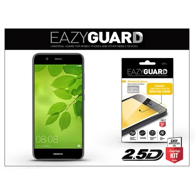 Huawei Nova 2 Plus gyémántüveg képernyővédő fólia - Diamond Glass 2.5D Fullcover - fekete