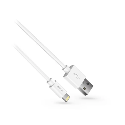 USB - Lightning adat- és töltőkábel 1 m-es vezetékkel - Devia Kintone Series Lightning Cable - 5V/2A - white - ECO csomagolás