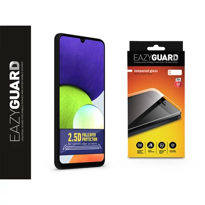 Samsung A225F Galaxy A22 4G/M225F Galaxy M22 4G gyémántüveg képernyővédő fólia - Diamond Glass 2.5D Fullcover - fekete
