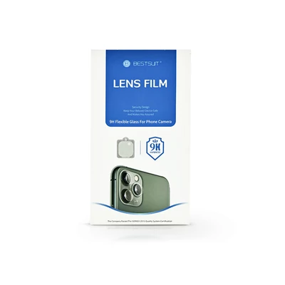 Samsung G985F Galaxy S20+ lencsevédő rugalmas edzett üveg - Bestsuit 9H Flexible Glass for Phone Camera - transparent