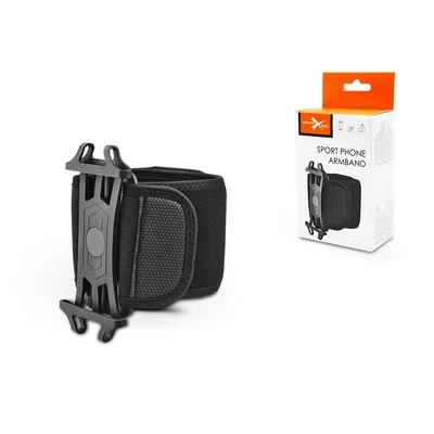 Univerzális kartok sportoláshoz, max. 4,5-6" méretű készülékekhez - Extreme Spa1 Sport Phone Armband - black