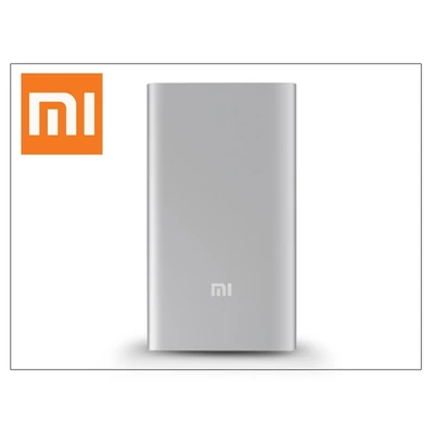 Univerzális hordozható, asztali akkumulátor töltő - Xiaomi NDY-02-AM Ultra Thin 9,9 mm Power Bank - 5000 mAh - silver