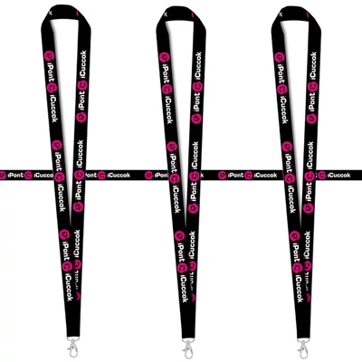 Full color egyedi nyakpánt cseppkarabínerrel