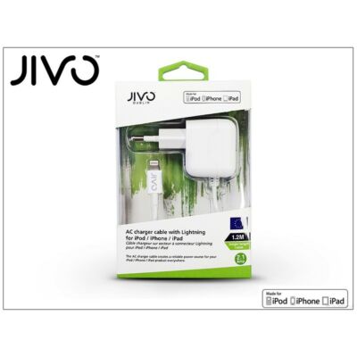 Jivo Dublin JI-1523 Apple MFI engedélyes lightning töltő 2,1A