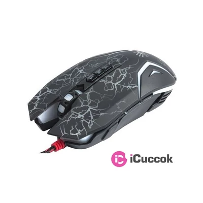 A4-Tech Bloody N50 fekete infravörös kapcsolóval ledes fekete optikai egér