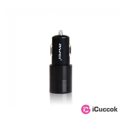 AWEI C-100 fekete autós töltő