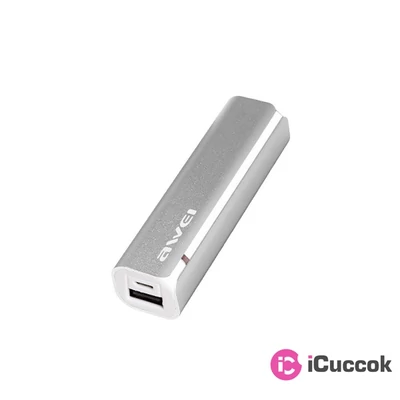 AWEI P90K 2600mAh/ezüst mini powerbank