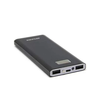 AWEI P91K 8000mAh/LCD kijelzővel/elegáns/fémházas/szürke powerbank