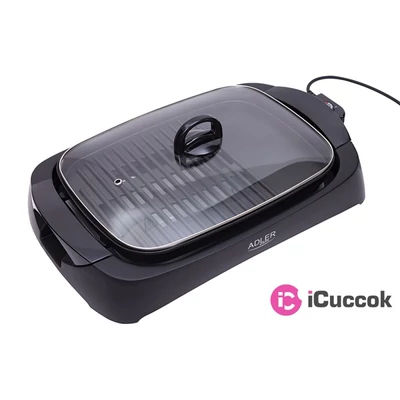 Adler AD6610 fekete elektromos grillsütő