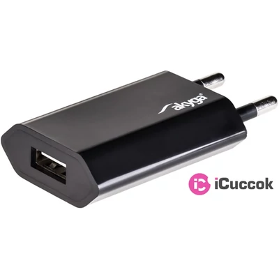 Akyga AK-CH-03BK 5V/1A/5W hálózati USB töltő
