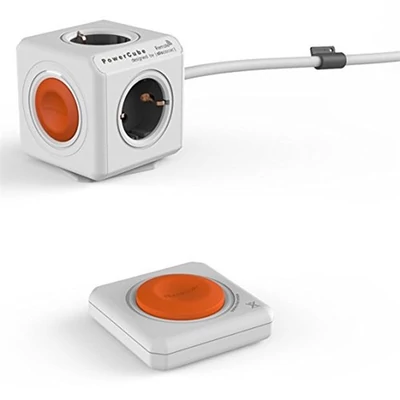 Allocacoc PowerCube Extended Remote SET 1,5m 4-es fehér távirányítós elosztó