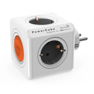 Allocacoc PowerCube Original Remote Single 4-es fehér kapcsolós hálózati elosztó