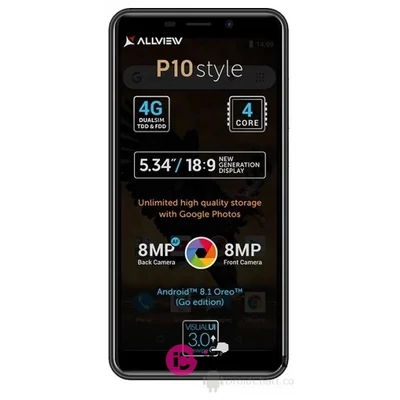 Allview P10 Style 5,34" LTE 8GB Dual SIM fekete okostelefon