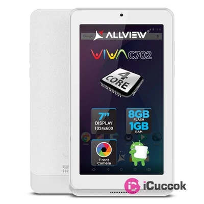 Allview Viva C702 7" 8GB Wi-Fi fehér tablet