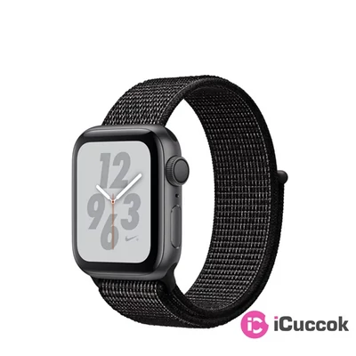 Apple Watch Nike+ S4 40mm asztroszürke alumíniumtok, fekete Nike sportszíjas okosóra
