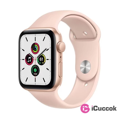Apple Watch SE GPS-es 40mm arany alumíniumtok rózsakvarc sportszíjas okosóra