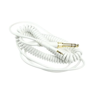 Audio-Technica ATH-M50x/ATH-M40x fejhallgatókhoz 3m tekercselt fehér kábel