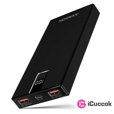 Axagon PWB-L10QC 10000mAh fekete power bank