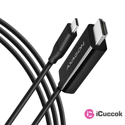 Axagon RVC-HI14C USB-C - HDMI 1.4 kábel