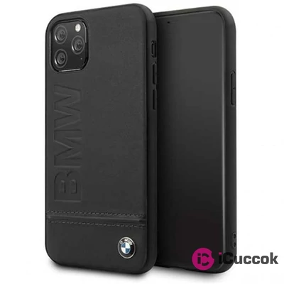BMW Logo Imprint iPhone 11 fekete keménytok