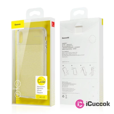 Baseus Glistening iPhone XR fekete/átlátszó TPU tok