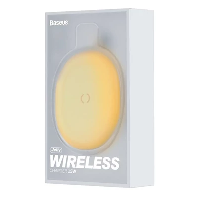 Baseus Jelly QC3.0 15W sárga vezeték nélküli töltő