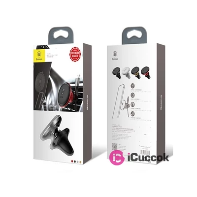 Baseus Magnetic Air Vent univerzális mágneses fekete autós telefon tartó