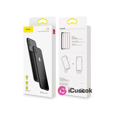 Baseus See-through Glass iPhone XR fehér TPU tok