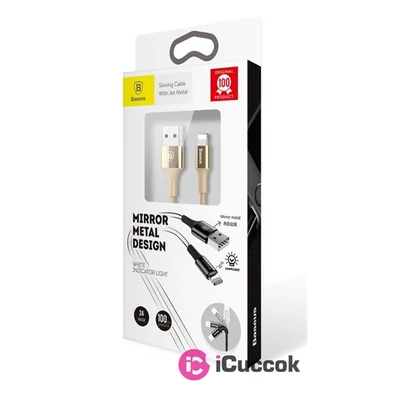 Baseus Shining Cable 1m arany Lightning kábel