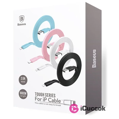 Baseus Tough Series 2A 1m Lightning fekete töltő és adatkábel