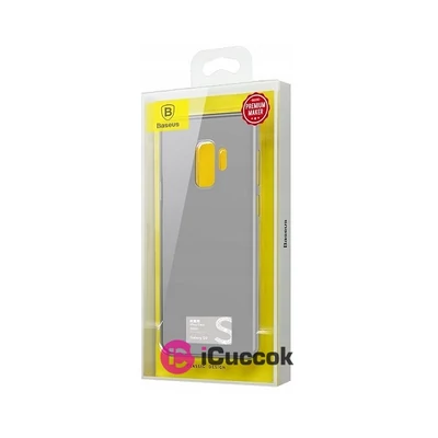 Baseus Wing Samsung S9 fekete-átlátszó tok