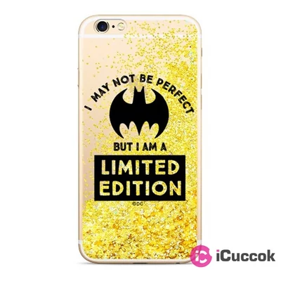 Bat Girl 007 Huawei P Smart 2019/Honor 10 Lite csillámos folyadékos arany hátlap