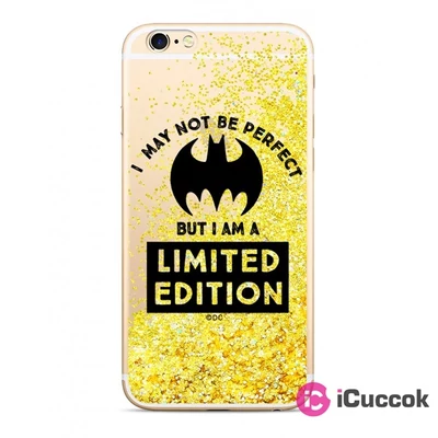 Bat Girl 007 iPhone XR arany csillámfolyadékos hátlap