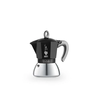 Bialetti Moka 6934 Induction 4 személyes indukciós fekete kotyogós kávéfőző