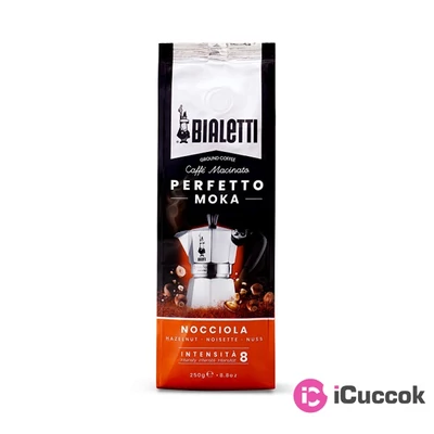 Bialetti Moka Perfetto mogyoró őrölt kávé 250g